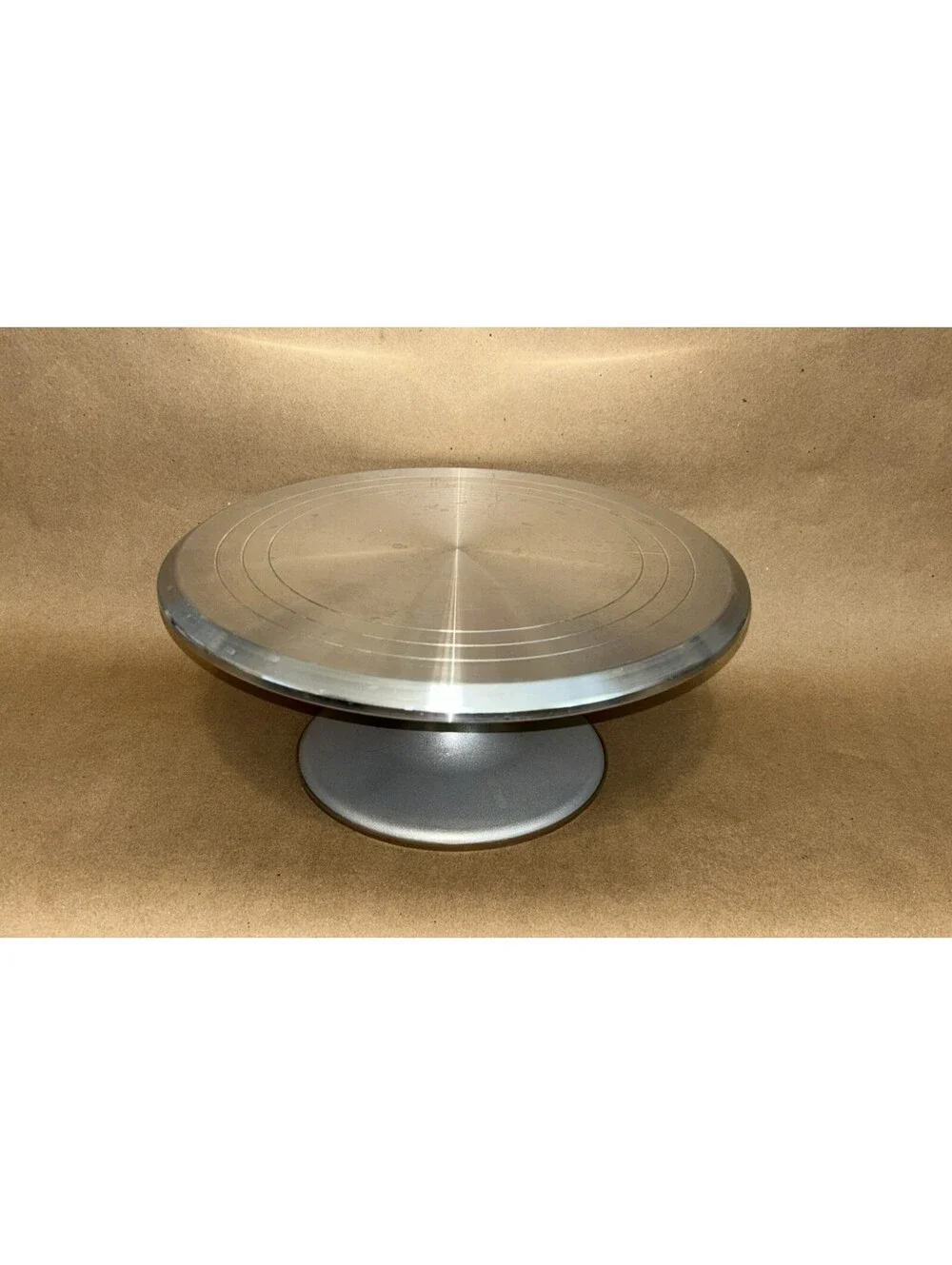 Cake Turntable Stand Rotating 12'' Aluminum Heavy-Duty Revolving Cake Decorating
